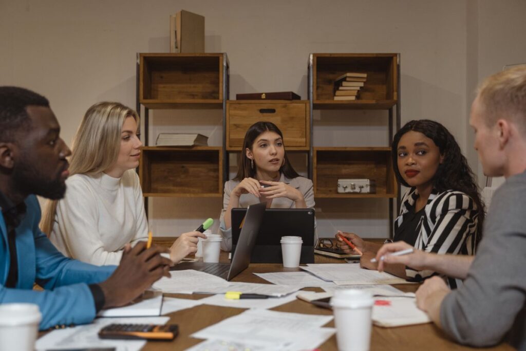 Business consultation meeting