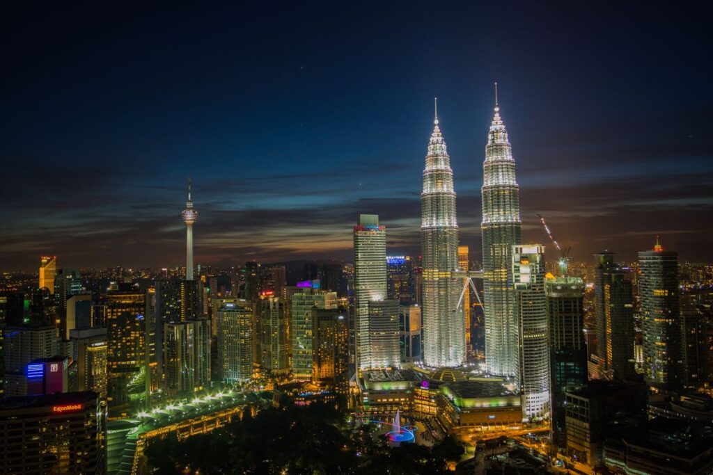 Kuala Lumpur skyline at night